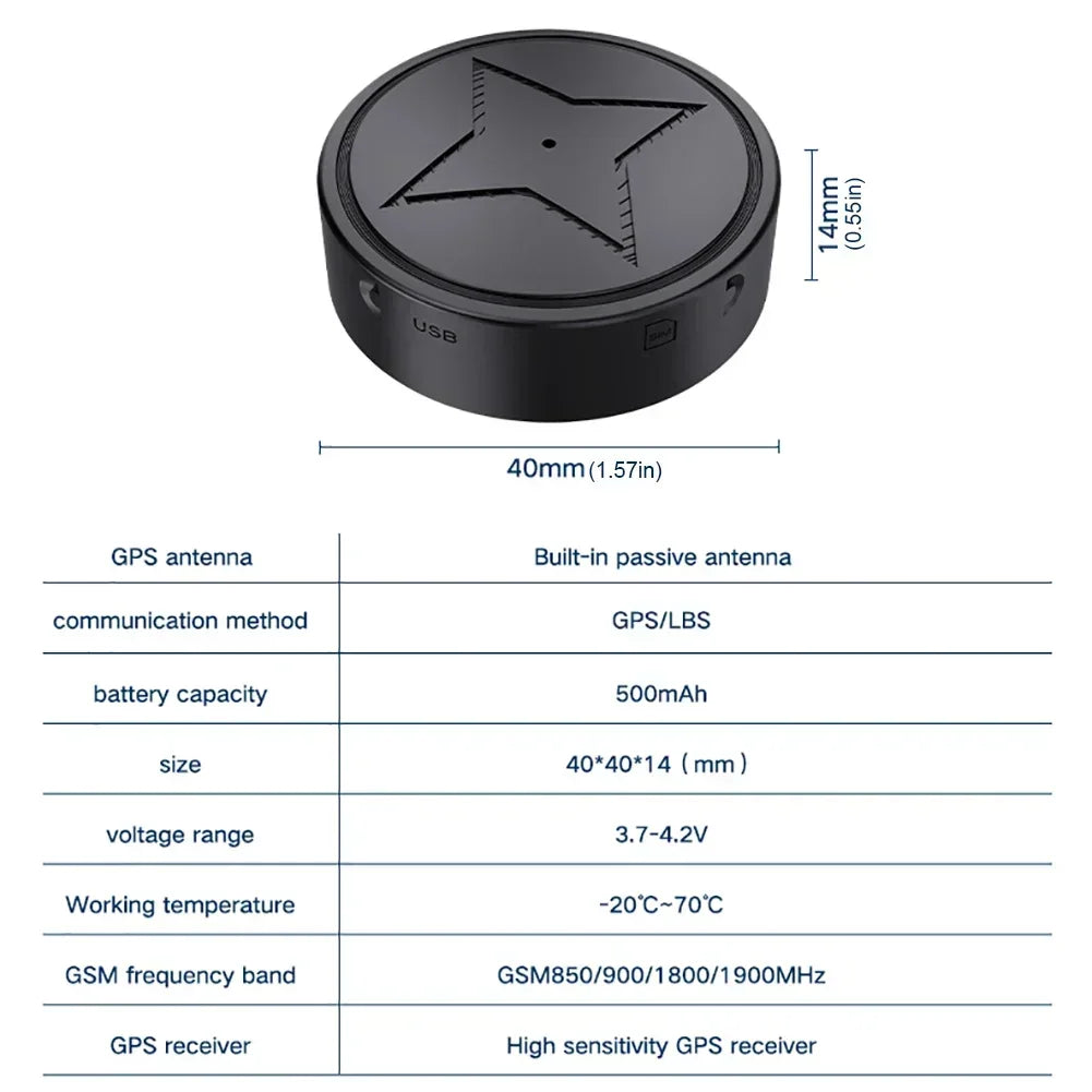 Car NEW GPS Circular Tracking Device Vehicle Tracking Device Mobile Phone Audio Recording Car Circular Wireless Tracker