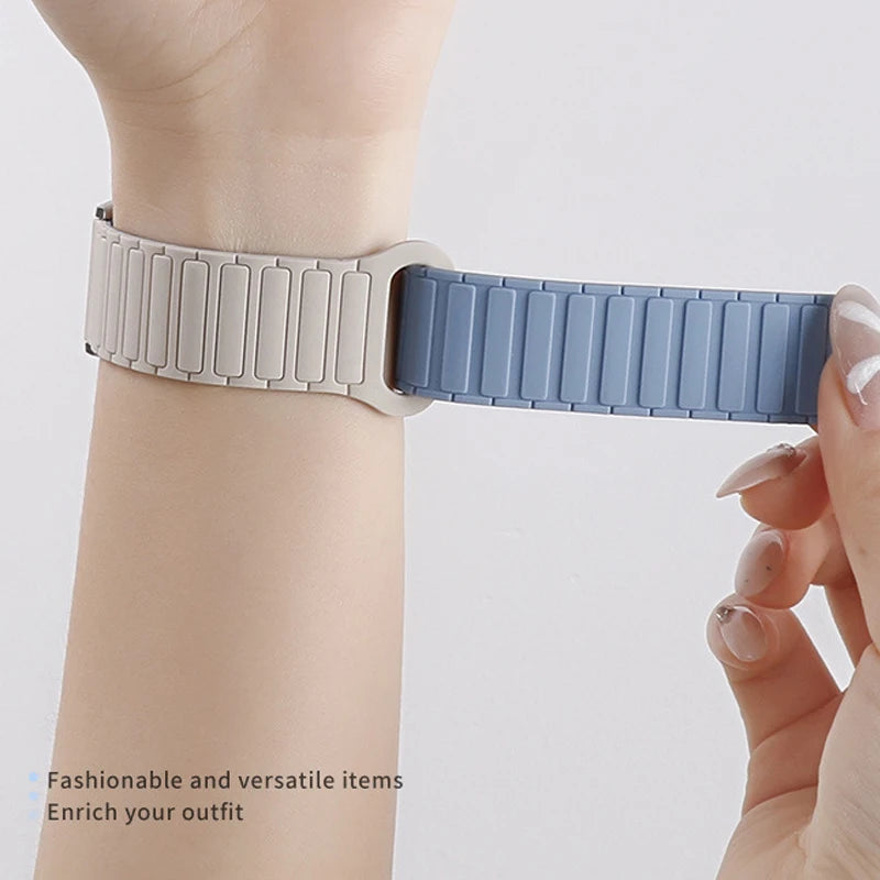 Soft Magnetic Silicone Band For Amazfit Helio Sport Wristband For Amazfit Helio Strap Replacment Bracelet Correa Accessories - Free Item Weekend (50% off).