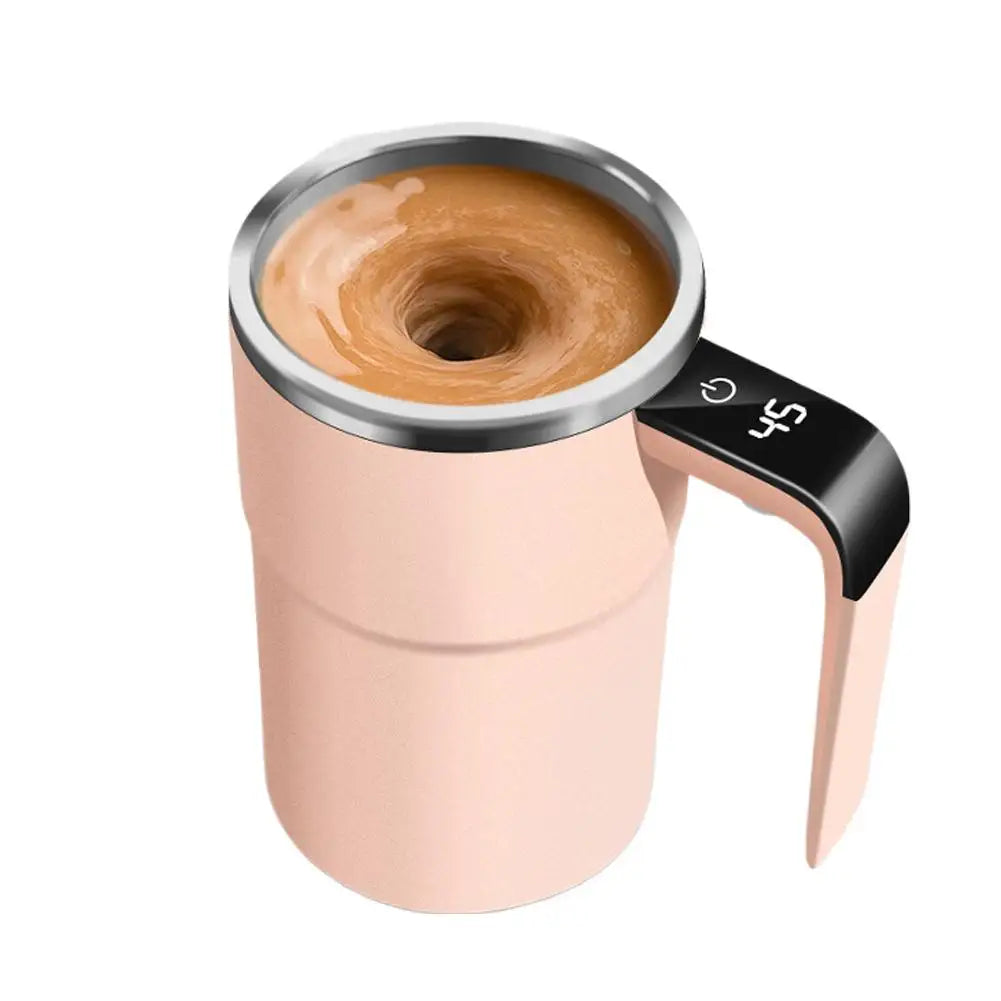 New Smart Temperature-measuring Portable Magnetic Automatic Stirring Cup Electric Coffee Cup For Sports Fitness Milkshake Cup