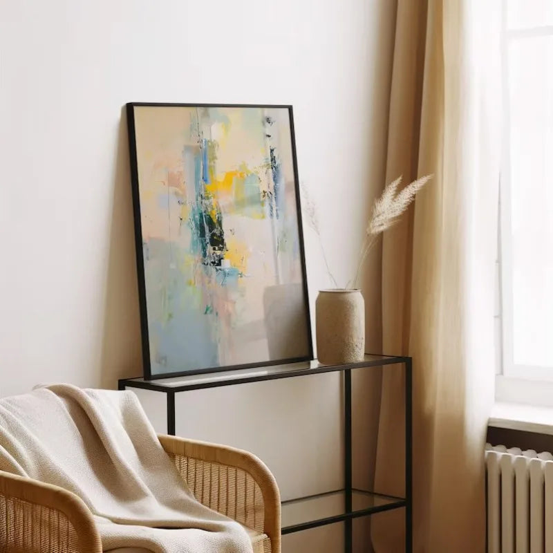Modern Abstract Colourful Poster Minimalist Contemporary Artworks Canvas Painting Wall Art Fashion Living Room Home Decor Mural