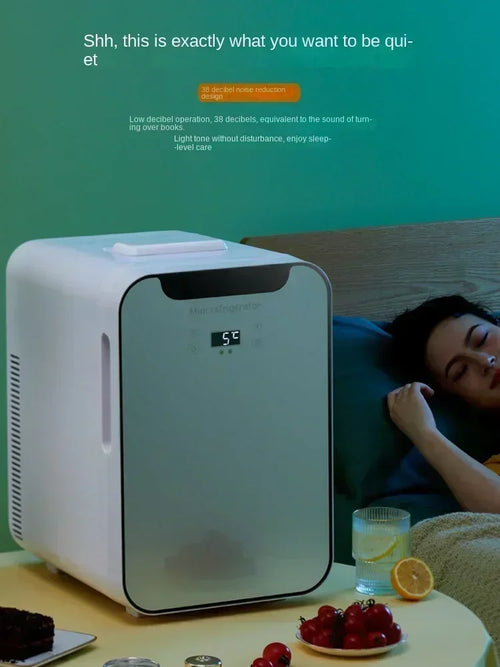 220V Mini Refrigerator Small Household Dormitory Car Mounted Refrigerator Mini Student Refrigeration Single Person Small  AG