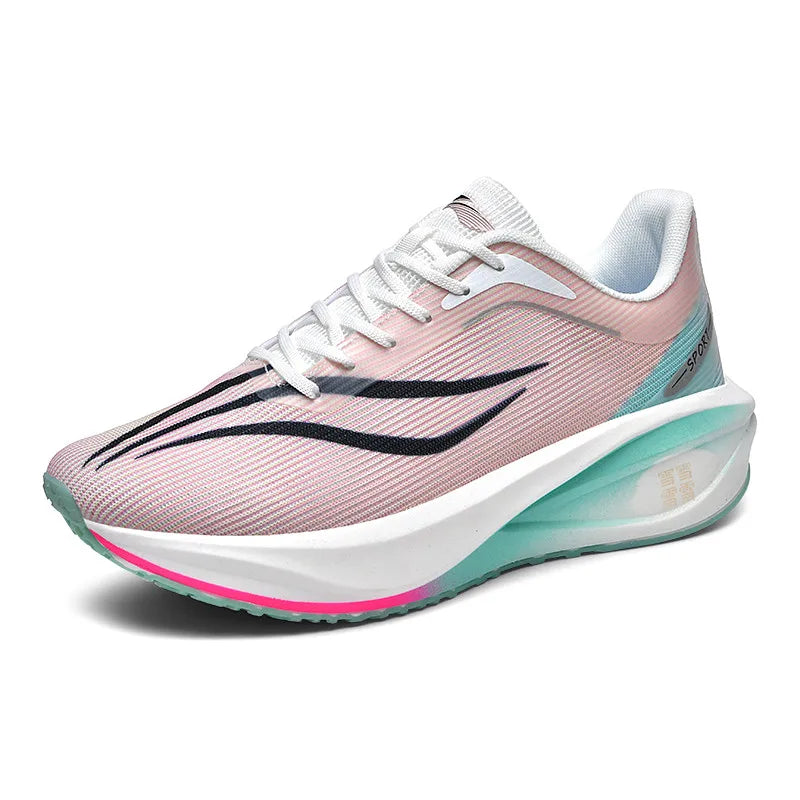 New Running Shoes for Jogging and Marathon Sports, Mesh Fabric with True Carbon Plate, Men's and Women's Hiking Shoes 2025 Men's