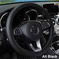 SEAMETAL 37-39CM Steering Wheel Cover Anti Slip Breathable Steering Cover Universal Microfiber Leather Steer Wheel Protector - Free Item.