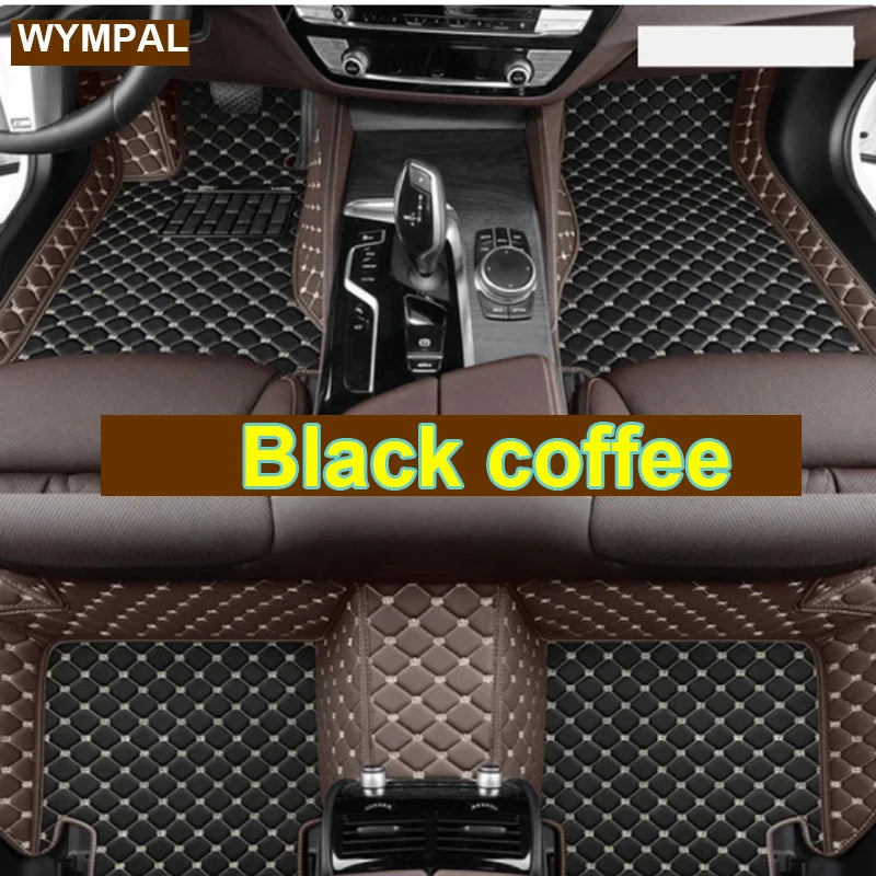Car Mats For VW VW Passat CC 2008~2016 Floor Rug Set Auto Interior Parts Carpet Pad Luxury Leather Mat Car Accessories