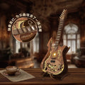 Guitar can be played DIY hand-assembled music theme birthday gift commemorative ornament