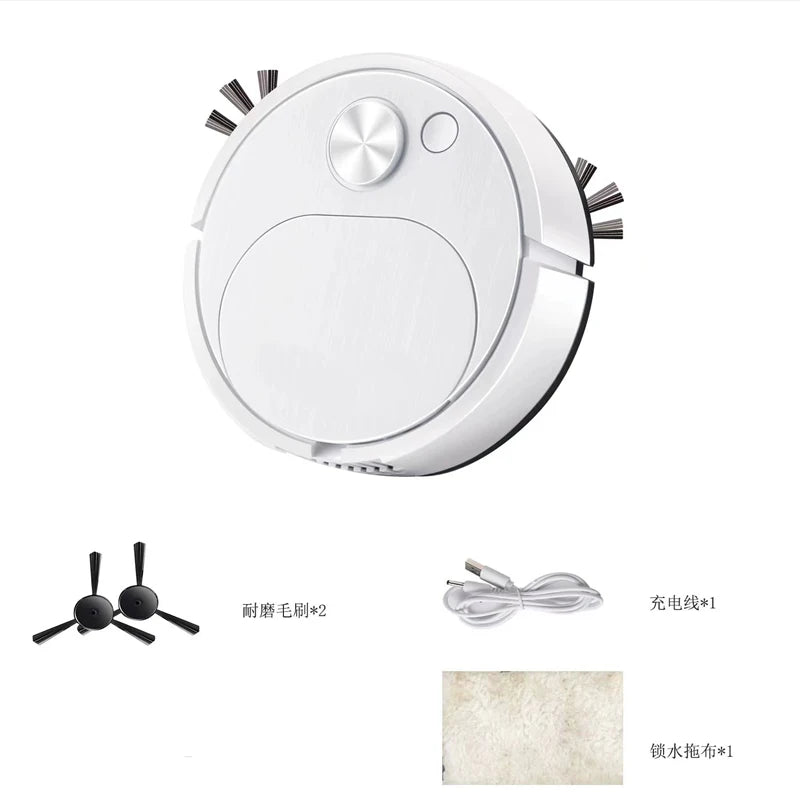 2026 NEW USB Sweeping Robot Vacuum Cleaner Mopping 3 In 1 Smart Wireless 1500Pa Dragging Cleaning Sweep Floor For Home Office