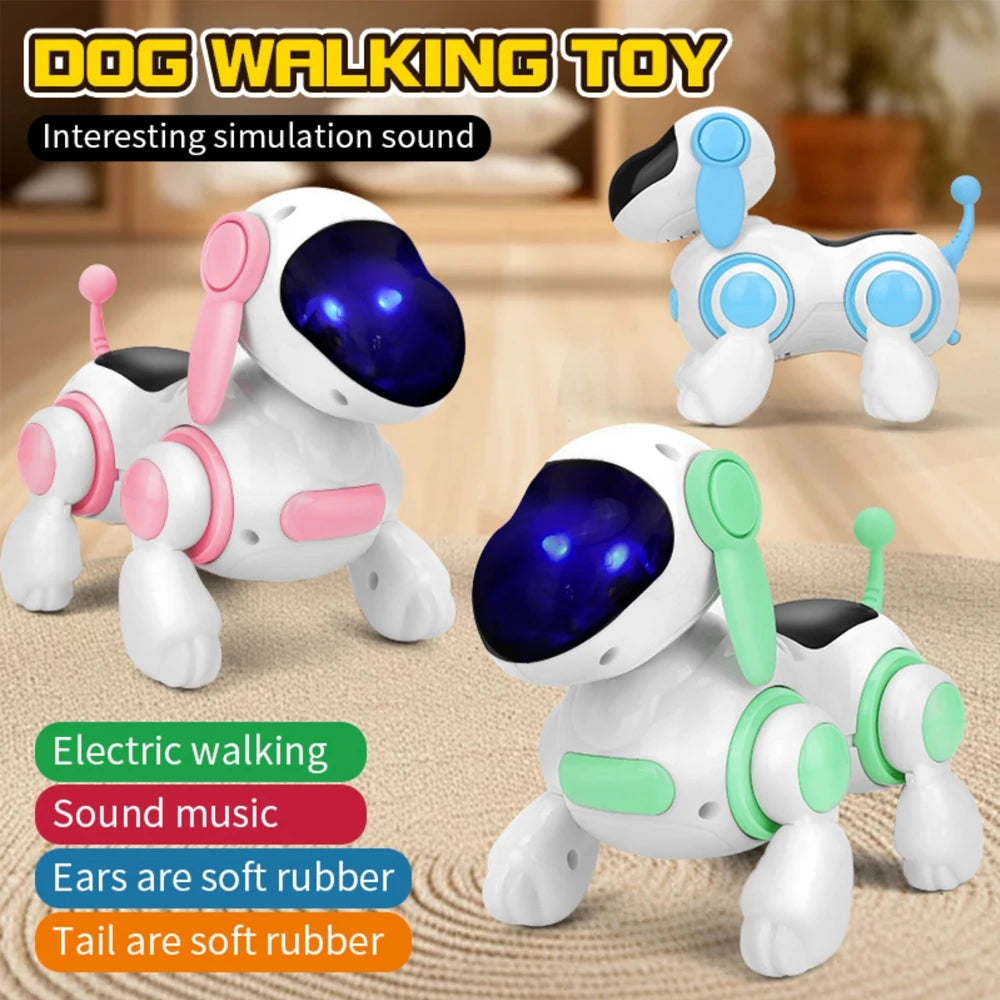 Creative electric dog children's toys baby puzzle crawling music simulation walking puppy interactive fun toy Birthday Gift