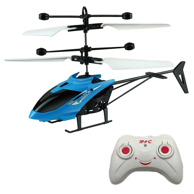 Mini Remote Control Aircraft Helicopter Flying Interaction Gesture Sensing Children Airplane Kids Toy with Flashing Light