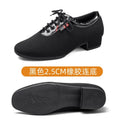 XIHAHA Men Oxford Cloth Standard Dance Ballroom Cloth Straight Outsole Practice Competition Modern Dancing Sport Shoes Sneakers
