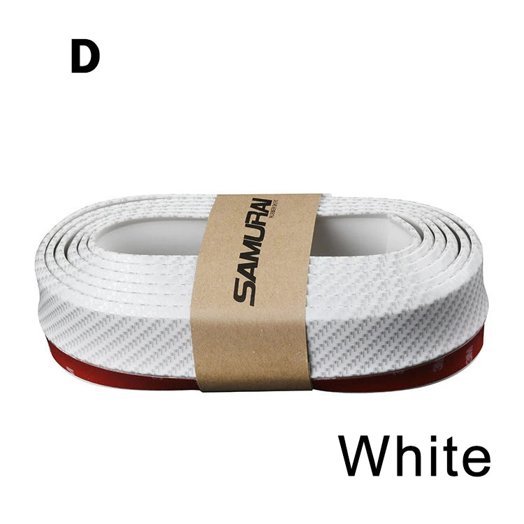 2.5M Car Bumper Lip Stickers Car Front Bumper Lip Rubber Car Bumper Guards Lip Mouldings Splitter Chin Body Auto Bumper Exterior