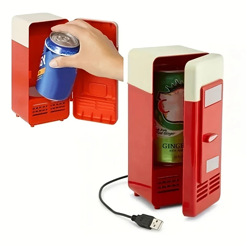 Mini Refrigerator USB Small Refrigerator Mini small Refrigerator Car Cooling And Heating Refrigerator Dual Refrigerator Computer