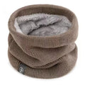 Solid Winter Plush Muffler Woolen Knitting for Women Fleece Ring Bandana Scarf Neck Warmer Buff Thick Cashmere Headband Ski Mask