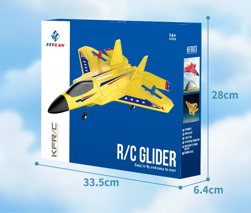 2.4G RC Plane KF803 With LED Lights RC Flying Model Glider Remote Control Vertical Plane EPP Foam Airplane Children Gifts Toy