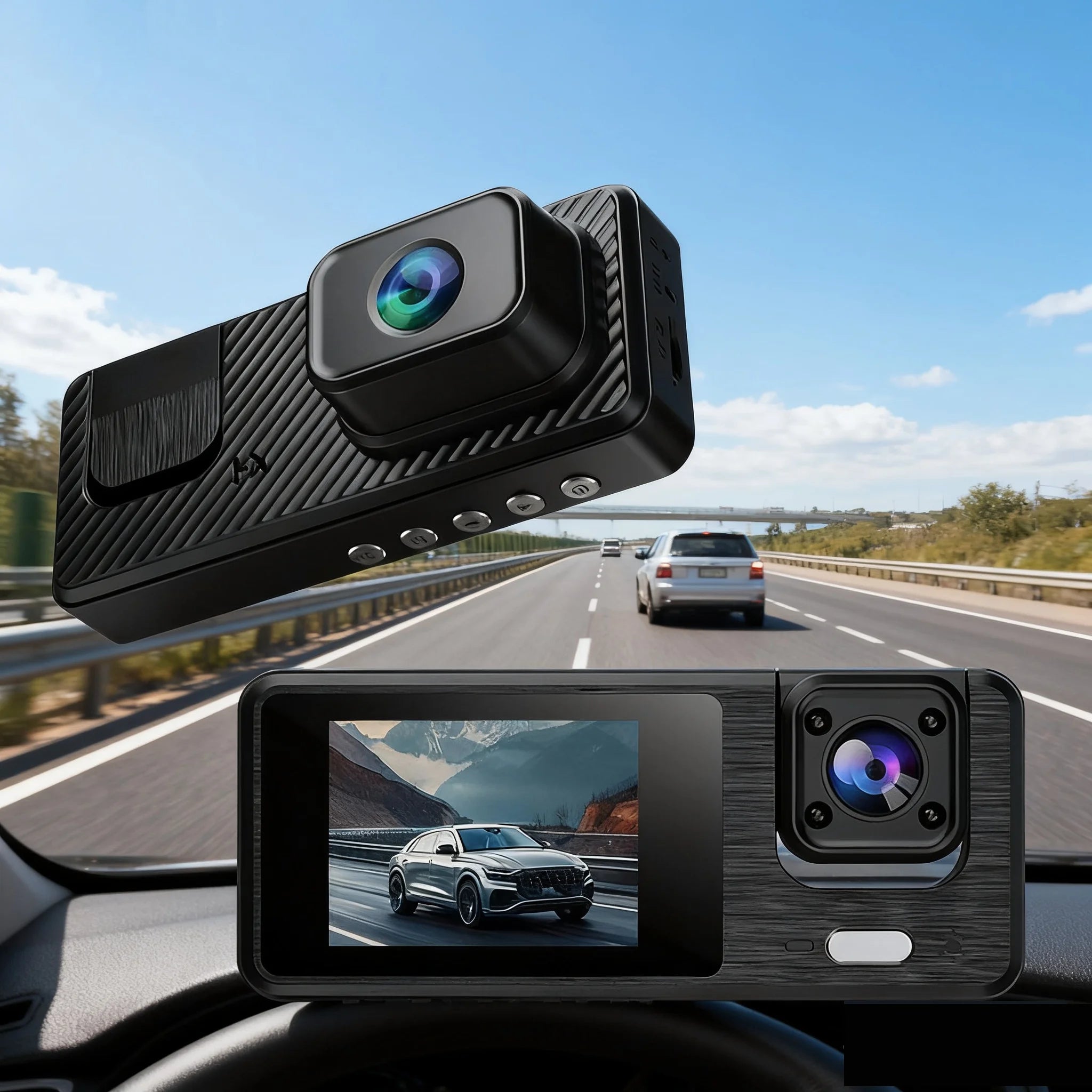 2 Camera Dash Cam For Car Camera 1080P Video Recorder  Car DVR Front Rear View Camera Night Vision Black Box Car Accessories