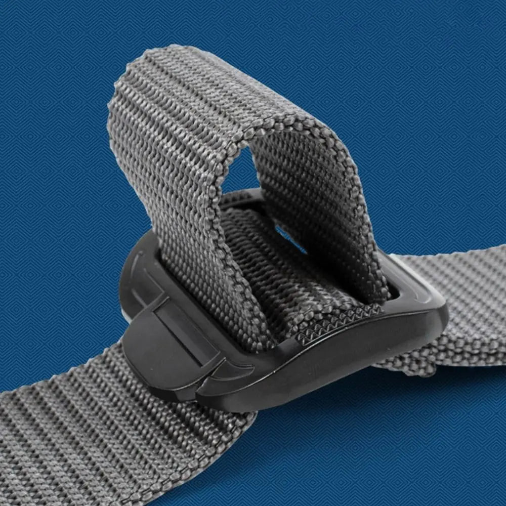Fashion Vintage Retro Nylon Tactical Belt Trouser Dress Belts Non-Porous Buckle Waistband Waist Strap