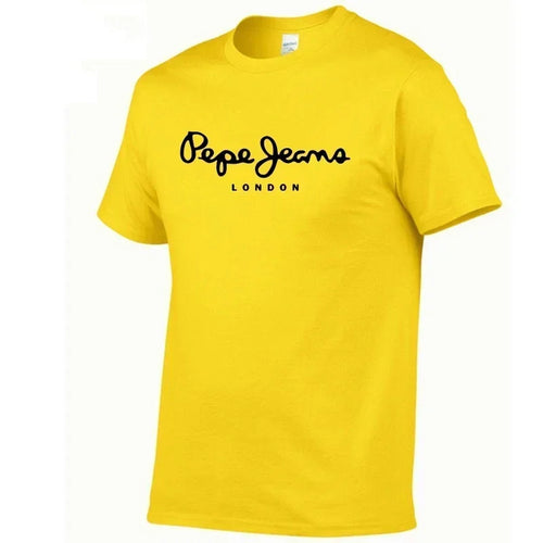 2025 Newest Pepe-Jeans-London Logo T-Shirt Summer Men's /Women's Short Sleeve Popular Tees Shirt Tops Unisex