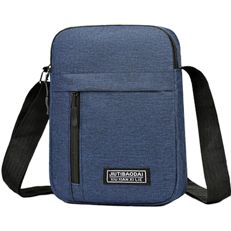Men's bag, available in single shoulder or cross-body design, suitable for daily use during school. Made of nylon material - Free Item
