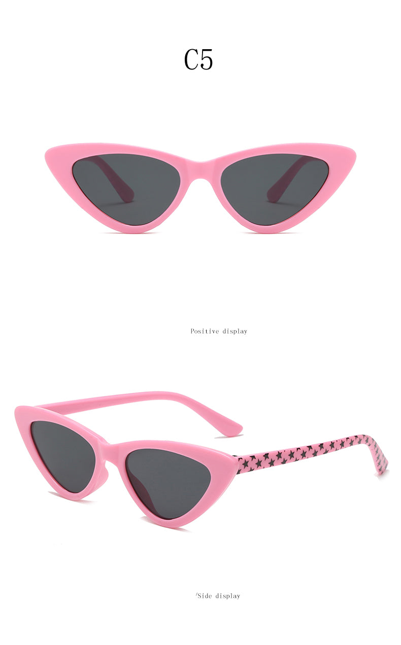 Children Sunglasses Fashion Cute Cat Eye Eyewear For Girl Boy Baby Kids Infant Shades Goggles Outdoor Anti-glare UV400 Glasses
