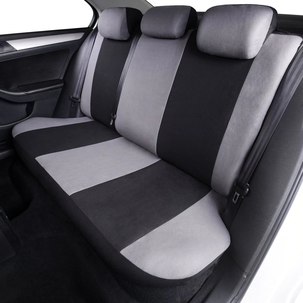 Car Seats Cover  Polyester Car Seats Cover Set Car Plain Fabric Bicolor Car Interior Accessories Car Seats Protector