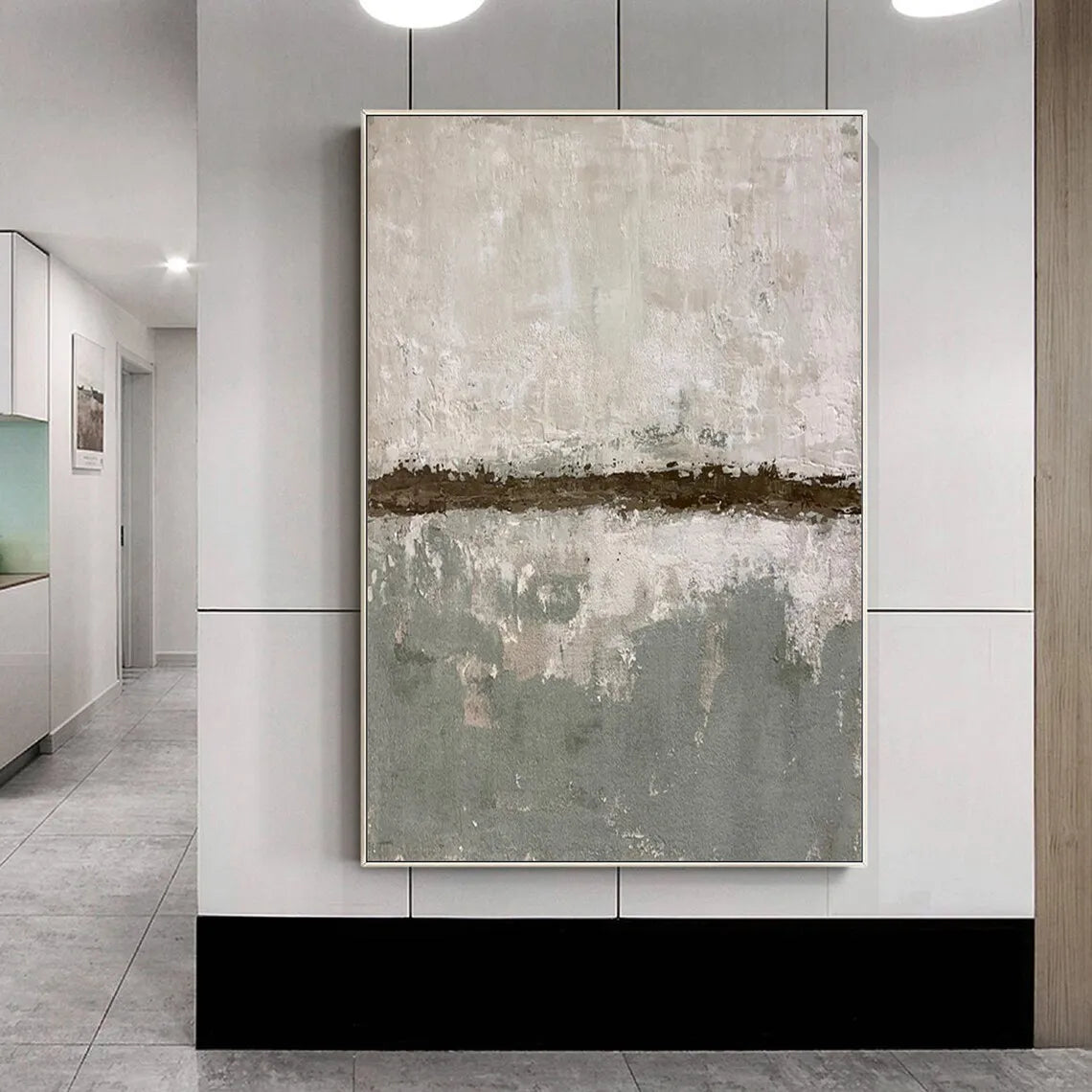 Brown Beige Black Texture Painting Mural Brown Beige Black Minimalist Abstract Painting Modern Abstract Artwork Scandinavian