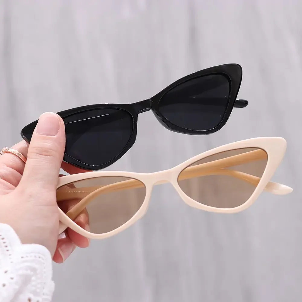 Womens Trendy Cat Eye Sunglasses Men Outdoor Retro Fashion Sun Glasses Goggles Unisex Resin UV400 Protection Sports Sun Shades