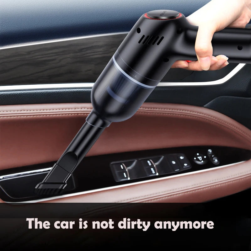 EAFC Wireless Car Vacuum Cleaner Handheld Mini Vaccum 8000Pa 120W High Suction Reacharageable For Home Car Cleaning Wet Dry