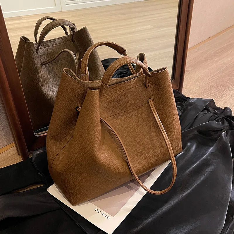 2026 Super Hot FashionLargeCapacityBagforWomenTextured Handbag, Versatile Shoulder Bag for Work and Commuting, Underarm Tote Bag