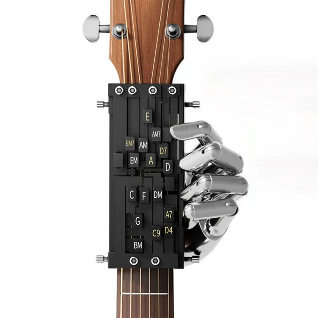 Guitar Aid Chords,Portable Guitar Learning System Teaching Beginner Trainer Practice Tools for Beginners Friends Family Adults