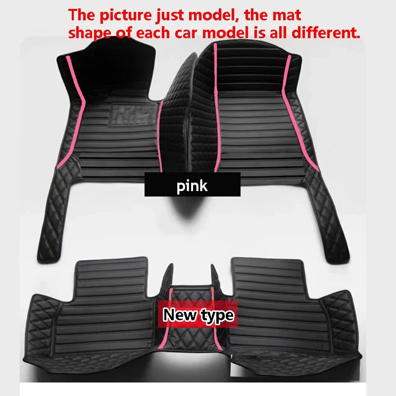 Car Mats For SEAT Cupra Ateca KH7 2016~2022 Auto Floor Rugs Protective Pad Carpets Leather Mat Interior Parts Car Accessories