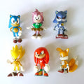 6-7cm Children's Sonic Character Nacreus Tales Movable Dolls PVC Toy Shadow Tail Character Children's Gift Free Delivery