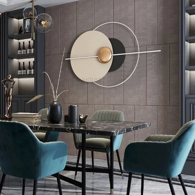 Modern Wrought Iron Wall Decor For Living Room Furniture Hanging Decoration Pendant Simple Designer Restaurant Hanging Decors