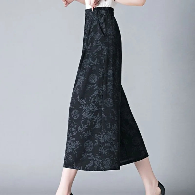 Chinese Style Women's Pants Chic And Elegant New In All Medium Original Clothing Trends 2025 Elastic 90s G Fluid Female Trousers