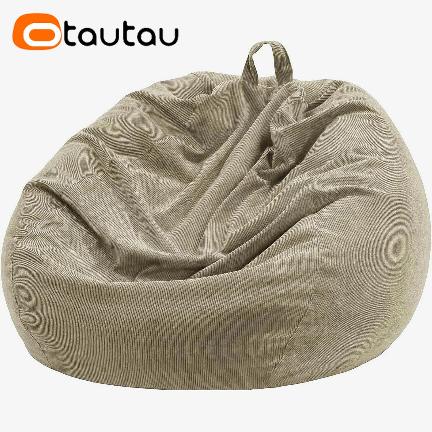 OTAUTAU Corduroy Bean Bag Cover Doll Storage Pouf Corner Beanbag DD005【No Filler Inside! Need To Fill It By Yourself !】
