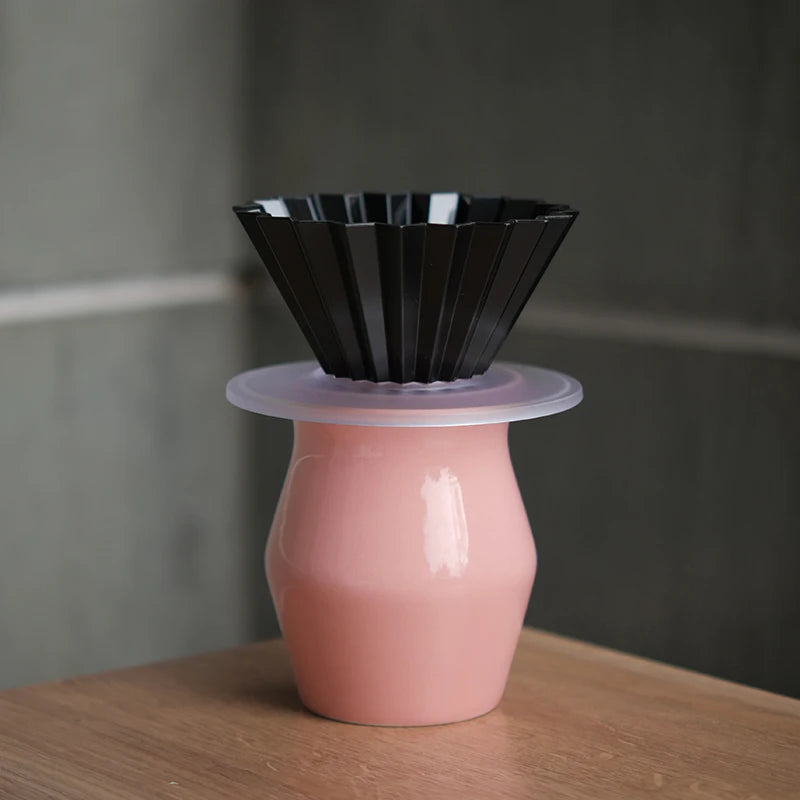 Designed Hand-Poured Ceramic Coffee Tasting Cup Sensory Flavor Sharing Coffee Filter Cup Set American Style Freshness