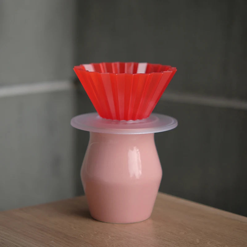 Designed Hand-Poured Ceramic Coffee Tasting Cup Sensory Flavor Sharing Coffee Filter Cup Set American Style Freshness