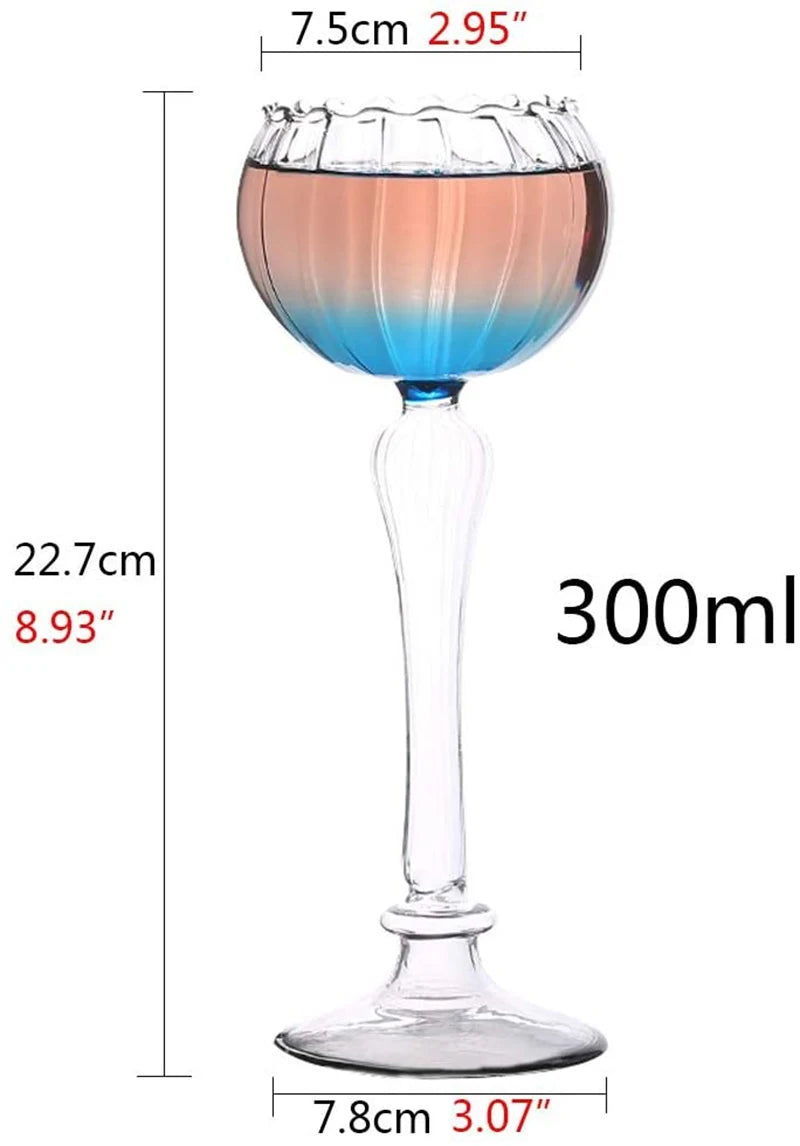 Creative Cocktail Glass - Porcupine Fish/Swan/Rose/Octopus/Bird Design Cocktail Glass, Novelty Drink Cup for KTV Bar Night Party