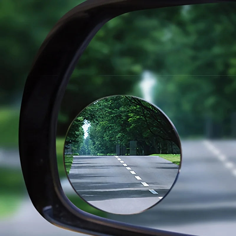 2Pcs Car Mirror HD Convex Mirror Blind Spot Auto Rearview Mirror 360 Degree Wide Angle Vehicle Parking Rimless Mirrors