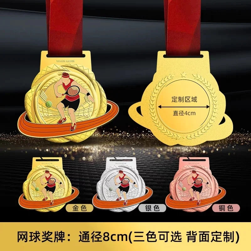 Customized MEDALS for marathon games, gold MEDALS for basketball, football, volleyball, tennis and badminton