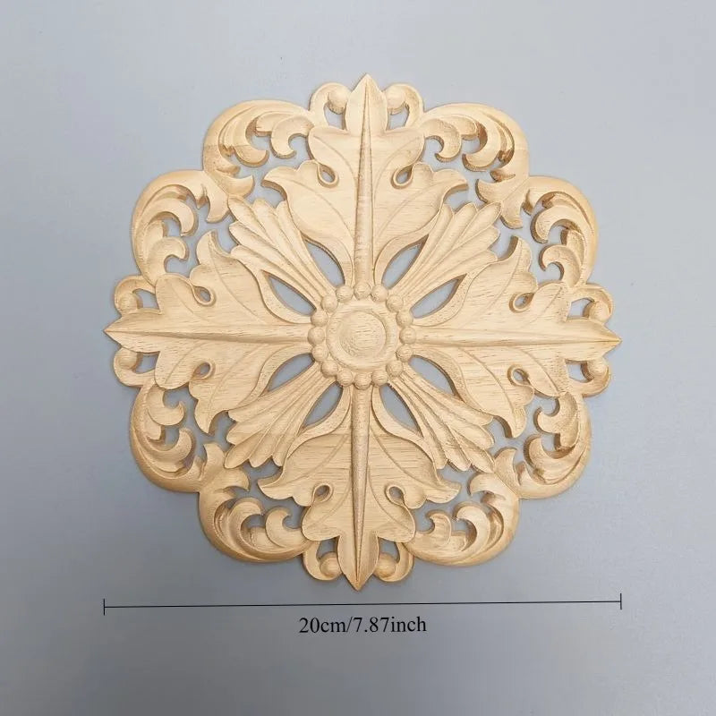Wooden Vintage Living Room Wall Decors Clock Shape Nordic Luxury Classic Wall Art Retro Unique Simple Modern Home Decoration