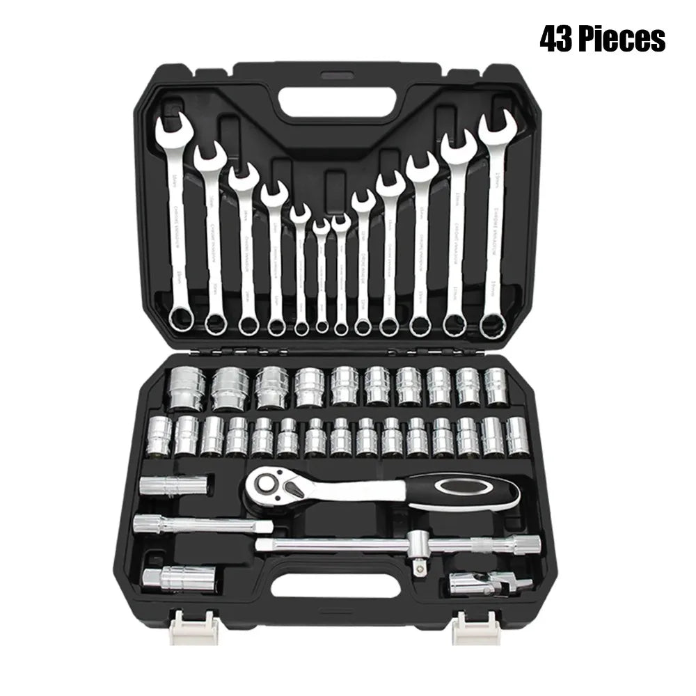 Auto Repair Toolbox Set Auto Repair Repair Car Socket Wrench Germany Multi-function Casing Combination