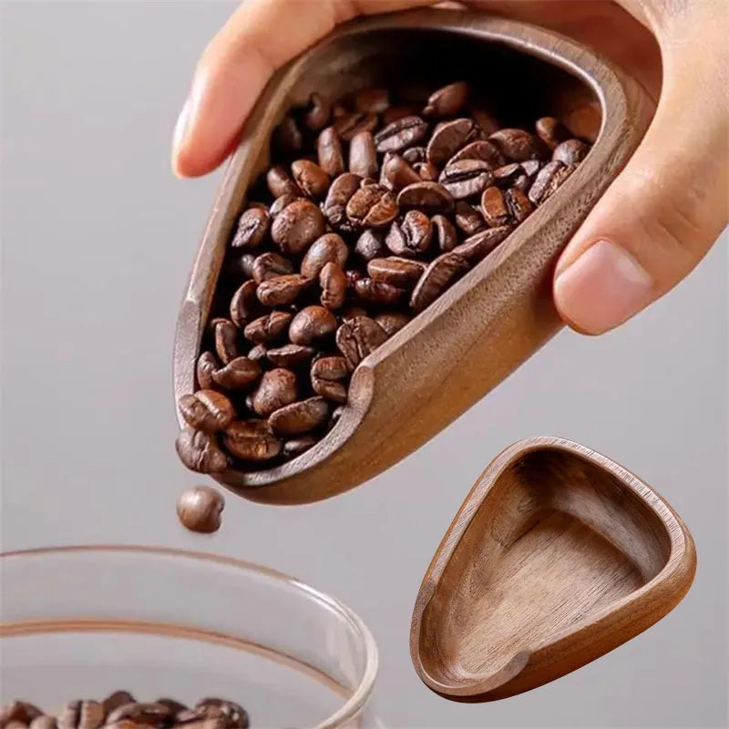 Wooden Coffee Bean Dosing Cup Coffee Bean Measuring Cupping Tray Multipurpose Espresso Coffeware Accessories For Coffee Or Tea