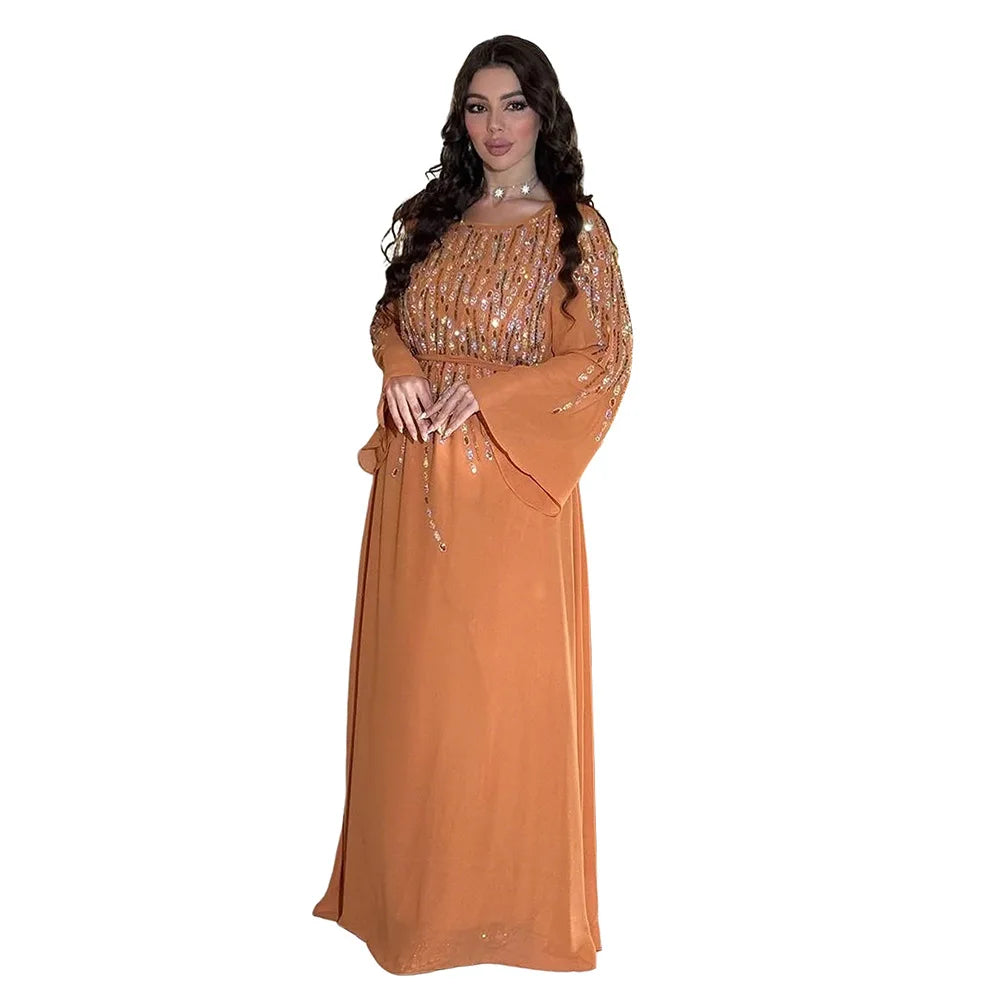 African Dresses For Women Muslim Fashion Abayas Boubou Dashiki Ankara Outfits Evening Gown Dubai Kaftan Abaya Robe Marocaine