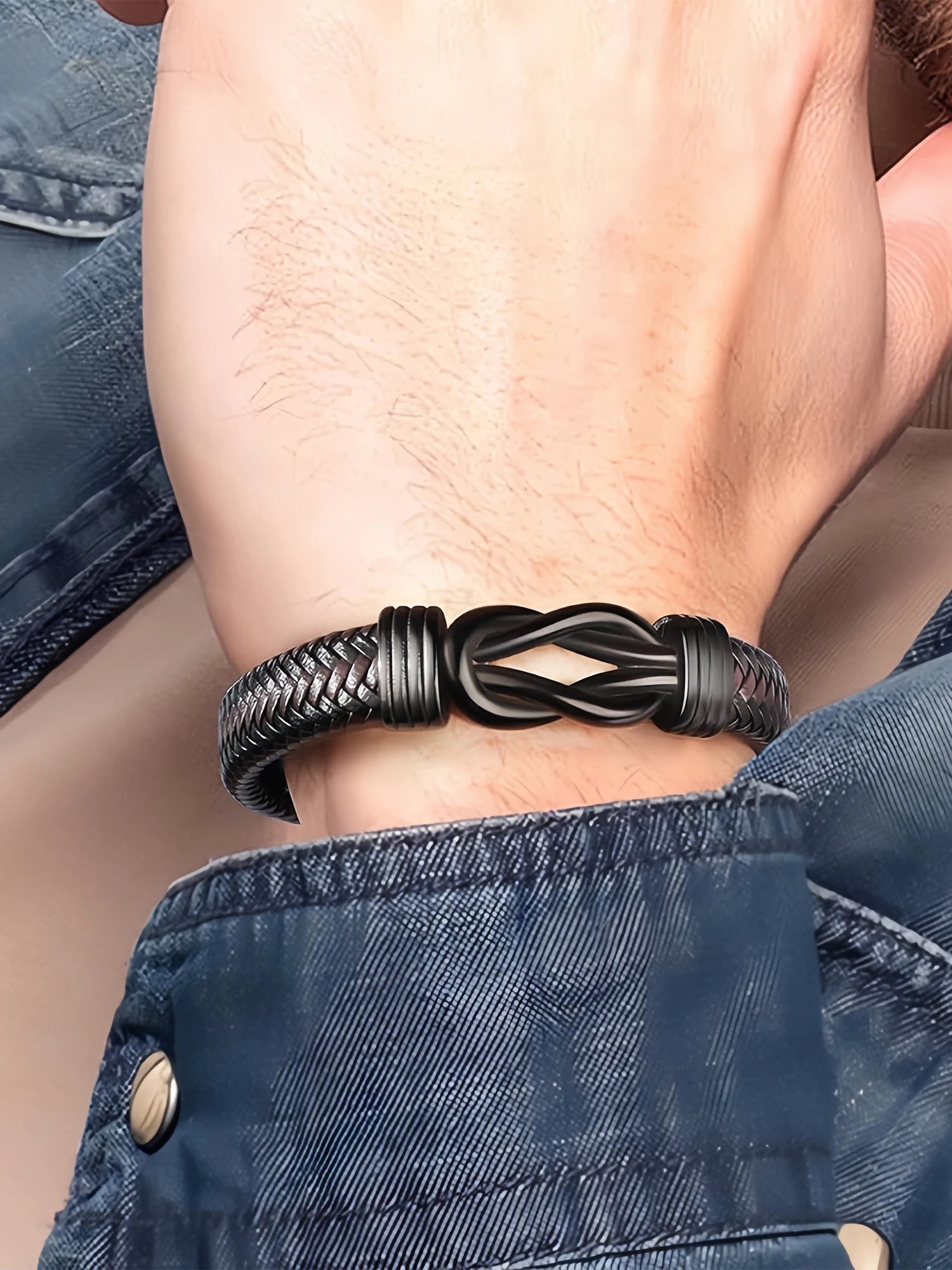 Valentine's Day Gifts for Him, Birthday Gifts for Man, To My Man Gift Bracelets for Man Leather Bracelets for Boyfriend Husband,