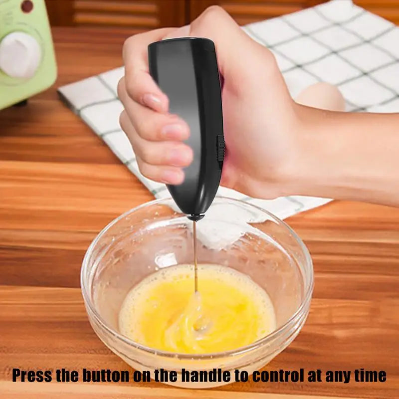 Powerful Milk Frother Wand Electric  Handheld Egg Beater Coffee Beater Egg Frother For Cooking, Mixing Milk, Blending, Whisking