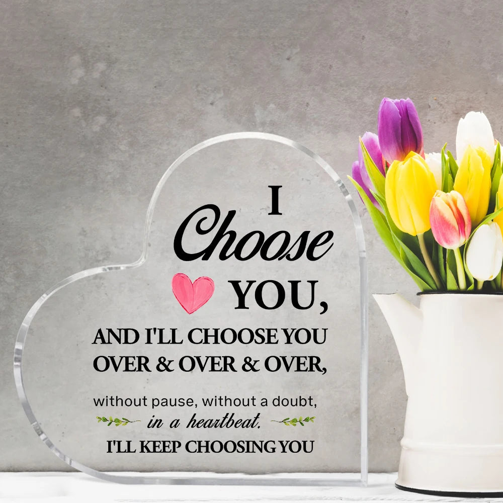 Valentines Day Gifts for Him,Valentines Gift Ideas for Husband,Gifts for Husband,Wedding Gifts for Him,I Choose You Gift for Him