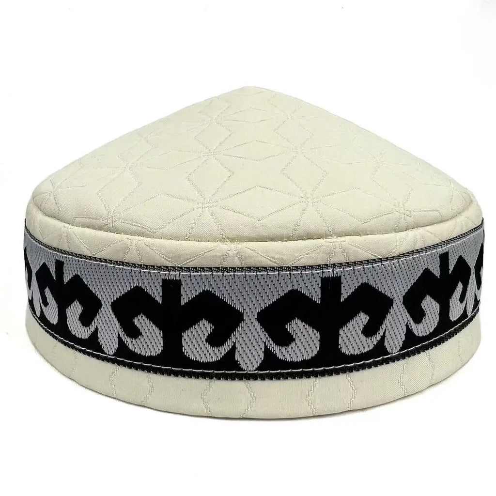 Kazakh Hats for Men Embroidered Blue Green Black Handmade Dancing Party Cotton Dubai Kufi Hijab Spring Caps Elegant