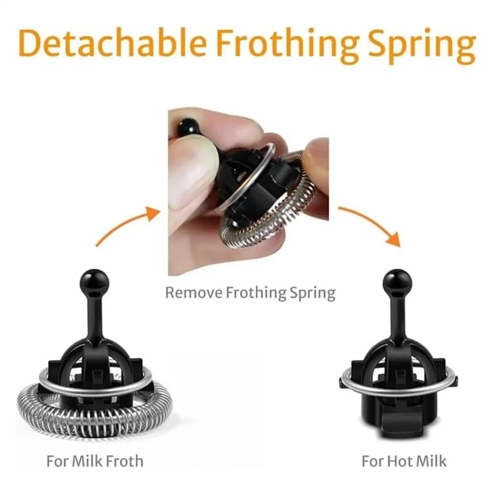Coffee Machine Frother Whisk Stainless Steel Espresso Machine Frother Multifunctional Coffee Machine Frother Accessories