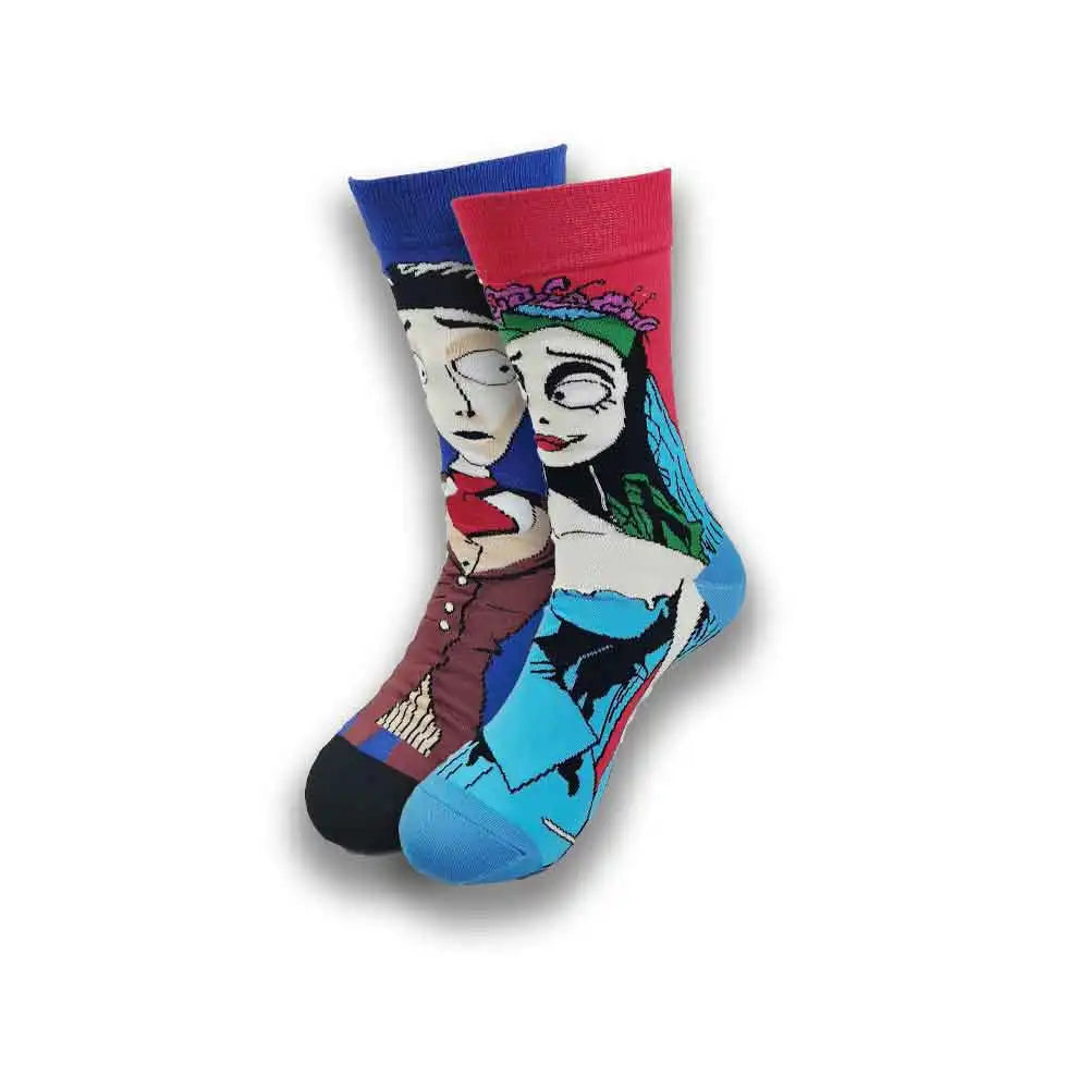 Wholesale and retail fashion socks for men and women all kinds of beautiful patterns men's socks.