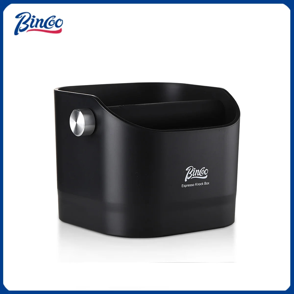 Bincoo Coffee Knock Box 0.8L Espresso Grounds Container Anti Slip Espresso Dump Bin Grind Beveled Barista Goods Cafe Accessories