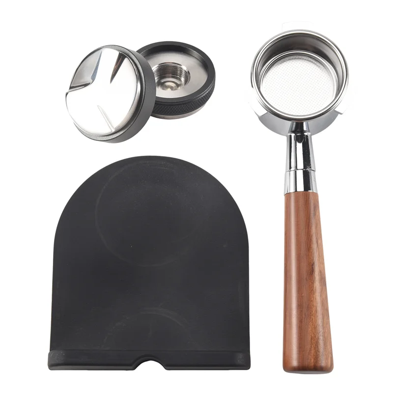 B59B-Coffee 54Mm Bottomless Portafilter + 53Mm Coffee Distributor & Tamper + Tamp Mat For The 
 Breville Barista Express